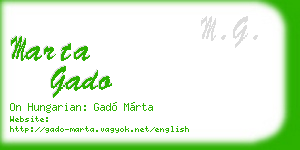 marta gado business card